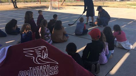 Roadrunners Put Hockey Sticks In The Hands Of Tucson Students