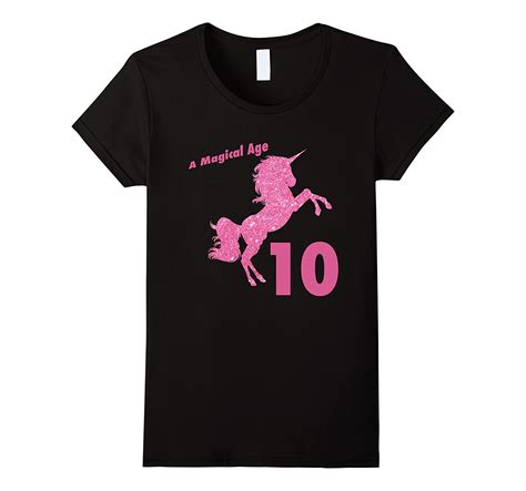 Kids 10th Birthday Unicorn T T Shirt For 10 Yr Old Girls