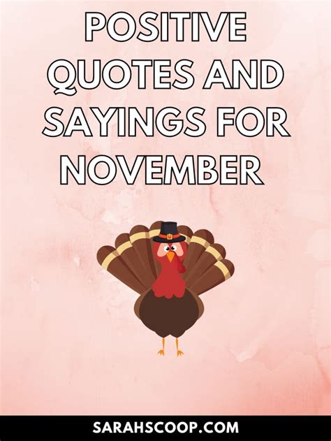 180 Positive Quotes And Sayings For November Sarah Scoop