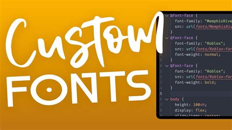 How To Add A Custom Fonts To Your Website Html And Css Youtube