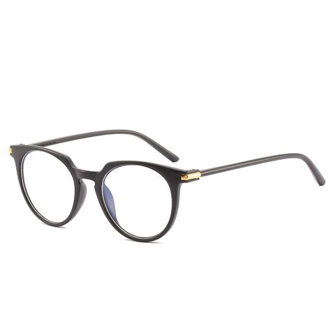 new fashion women glasses frame men eyeglasses frame vintage black round clear lens glasses