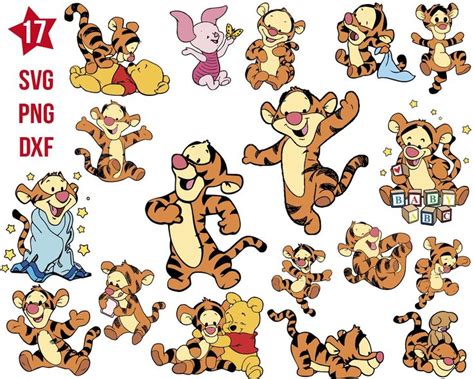 Baby Tigger Svg Baby Tigger Png Baby Tigger Dxf Tigger Svg Bundle