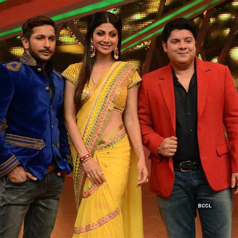 Judges Terence Lewis Shilpa Shetty And Sajid Khan On The Sets Of
