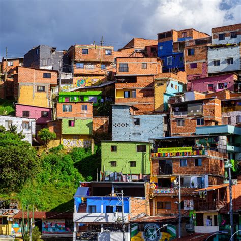 A Colorful Neighborhood In Medellin Colombia Travel Off Path