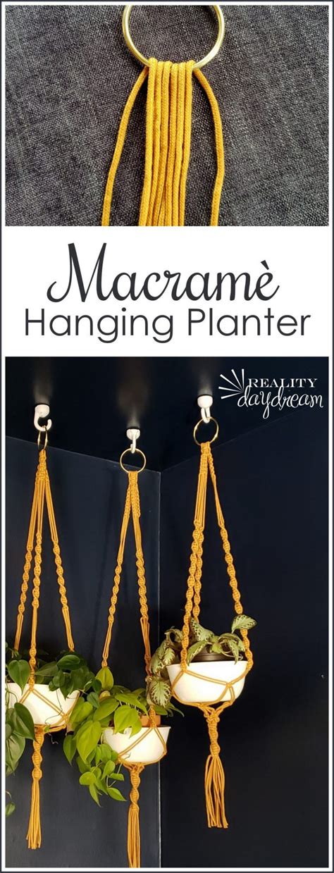 How To Easy Macramè Hanging Planter And Video Macrame Hanging