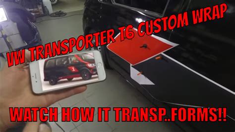 See This Stunning Transformation Vw Transporter T6 Wrap Reveal Youtube