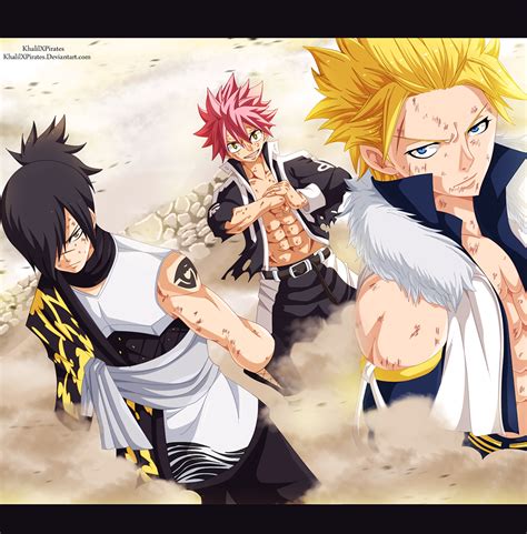 Fairy Tail 405 Natsu Sting And Rogue By Khalilxpirates Daily Anime Art