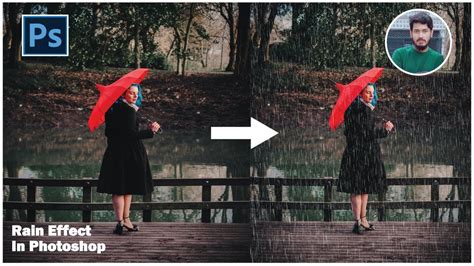How To Make Rain Effect Photo In Photoshop Cc । Create Rain Effect