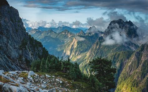 Hintergrundbilder 3200x2000 Px Cliff Wolken Wald Landschaft Berg