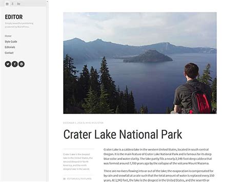 It incorporates many ideas that came from people using older versions of the application. Explore the 15 Best Free WordPress Themes for 2017 -DesignBump
