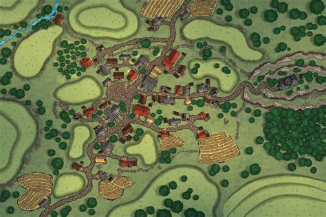 Artstation Town Of Phandalin From Lost Mine Of Phandelver