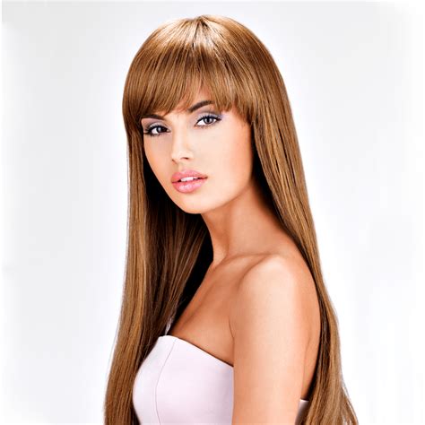 Long Straight Synthetic Hair Wig With Bangs For Women Natural Looking Beauty And Personal Care