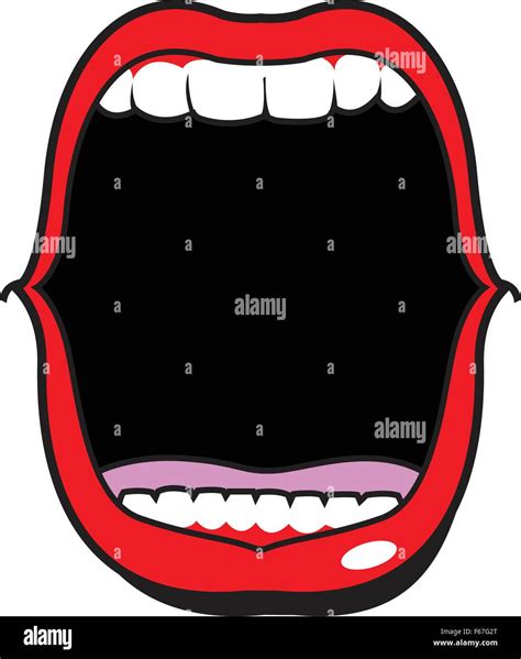 Mouth Open Human Wide Stock Vector Images Alamy
