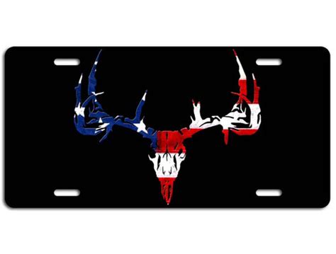 American Flag Distressed Whitetail Deer Hunting Decal