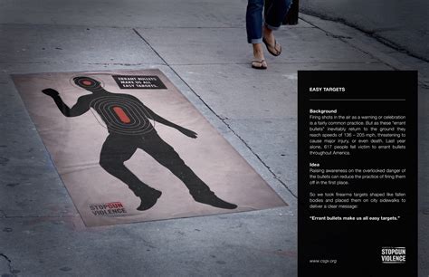 Coalition To Stop Gun Violence Ambient Advert By Miami Ad School Easy