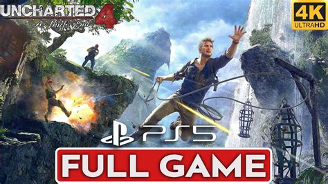 Uncharted 4 Ps5 Gameplay Walkthrough Full Game 4k Ultra Hd No