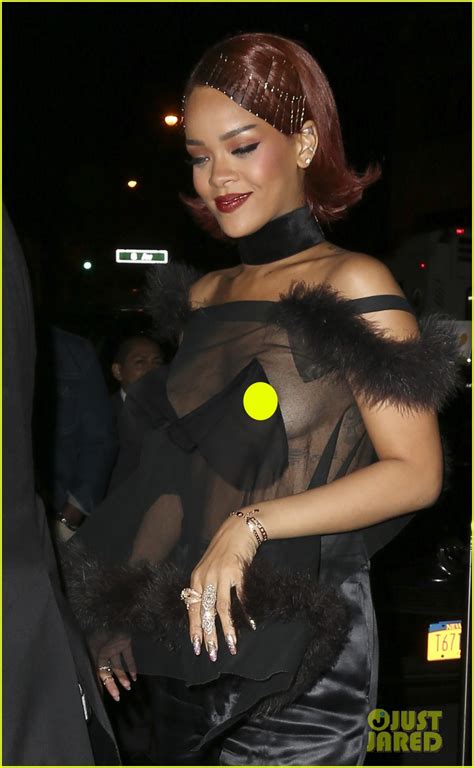 Rihanna Exposes Her Nipples In Completely Sheer Met Gala 2015 After
