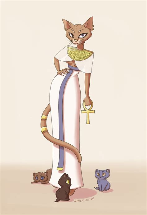 Bastet The Egyptian Goddess Of Cats And Little Rinn Egyptian Cat Goddess Bastet