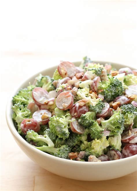Here is a healthy cold salad made with yogurt instead of all that mayo. Top-10 Broccoli Salad Recipes - RecipePorn