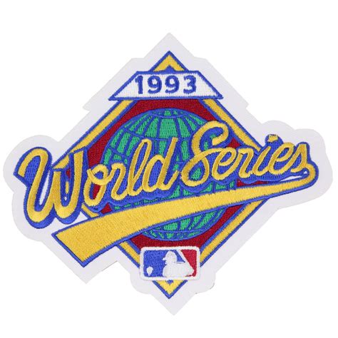 This Is The Patch For The 1993 World Series Logo Played Between The