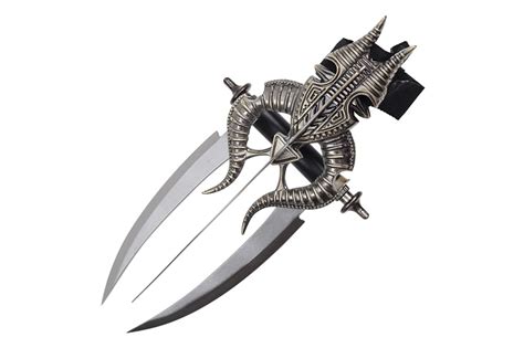 15” Fantasy Knife Wrist Mounted Triple Blade Dagger Ebay