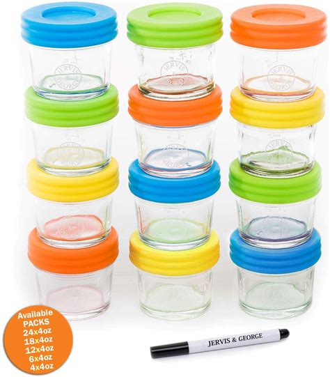 Reusable 120ml Glass Mason Jar Small Glass Baby Food Containers High
