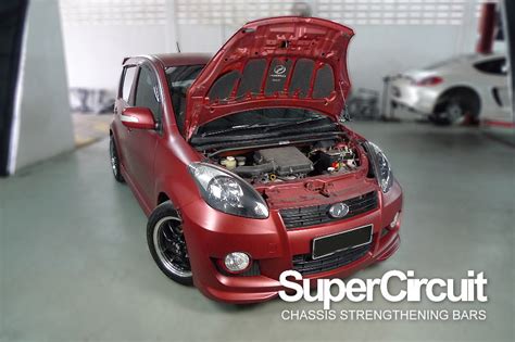 SUPERCIRCUIT CHASSIS STRENGTHENING BARS Perodua Gen1 Myvi 1.3 Front