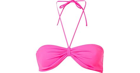 Topshop Bandeau Bikini Top In Pink Lyst