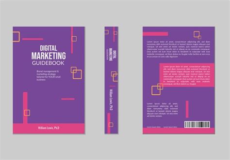 Premium Vector Digital Marketing Book Cover Template Design