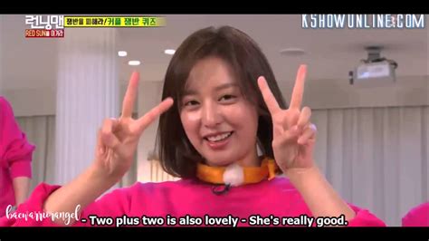 I don't have a man, i didn't get to study abroad, and i don't work at a great company. Running Man Episode 297 - Kim Ji-won gwiyomi cute ...