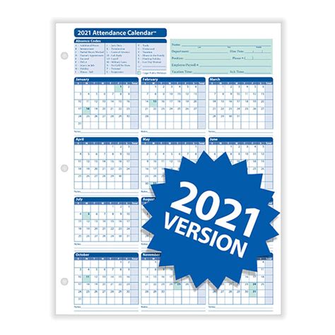 Subscribe (free!) this free teachers printable is easy to download (in pdf or doc format), customize (doc version only), and print. Yearly Employee Attendance Calendar | Yearly Calendar | HRdirect
