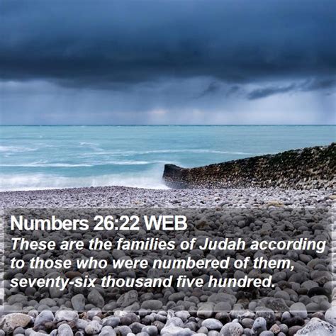 Numbers 2622 Web These Are The Families Of Judah According To