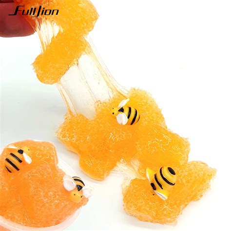 Fulljion Fluffy Slime Clear Plasticine Kits Slime Modeling Box Butter Clay Honey Lizun Glue Bee