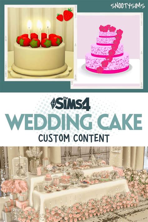 Ultimate Wedding Cake Sims 4 Custom Content Sims Sims 4 Wedding Cakes