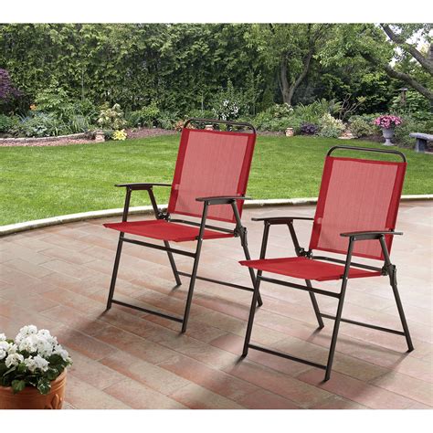 Sling Chairs Chairs 4 Pack Aqua Mainstay Pleasant Grove Sling Folding
