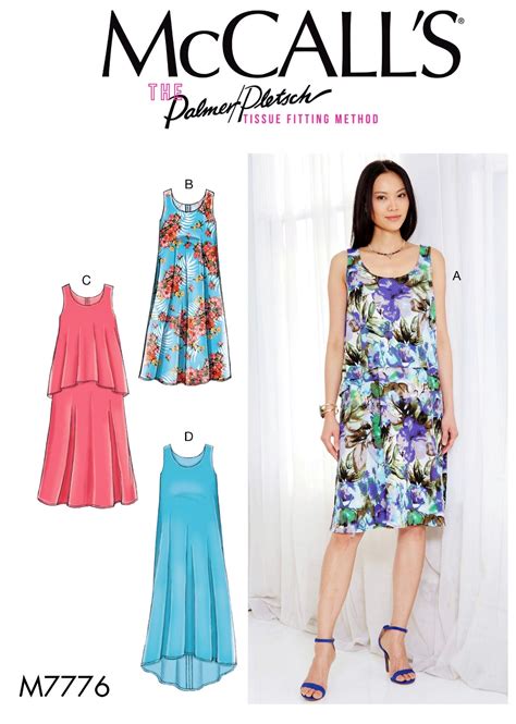 Sewing Pattern Womens Loose Fit Dress Pattern Pullover Dress Pattern