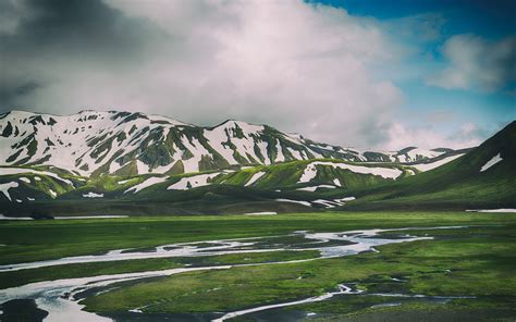 Download Wallpaper 2560x1600 Landmannalaugar Iceland Mountains Grass