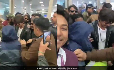 Shah Rukh Khan Angry Viral Video From Airport Fan Holds Srk Hand At Hot Sex Picture