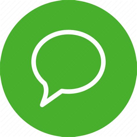 Chat, chatting, circle, comment, green, message icon - Download on ...