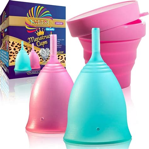 Talisi Menstrual Cups Menstruation Feminine Period Cup With Collapsible Menstrual Cup