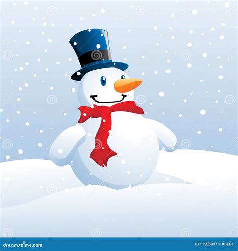 Smiling Snowman Stock Vector Illustration Of Shape Humor 11506997