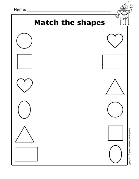 Free Printable Shapes Worksheets For Toddlers