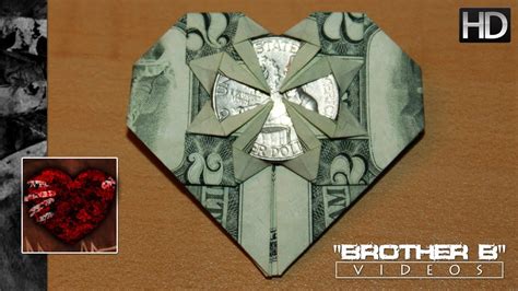 Origami ♥ Dollar Bill Heart Quarter Youtube