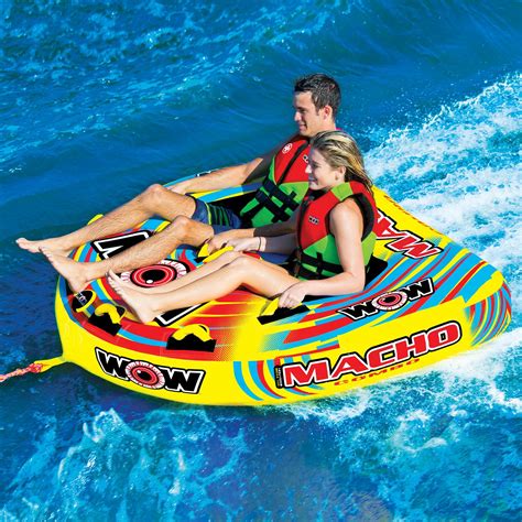 Wow Watersports® 16 1010 Macho 2 Person Towable Deck Tube
