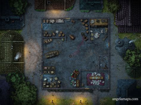 Warehouse ⋆ Angela Maps Free Static And Animated Battle Maps For D