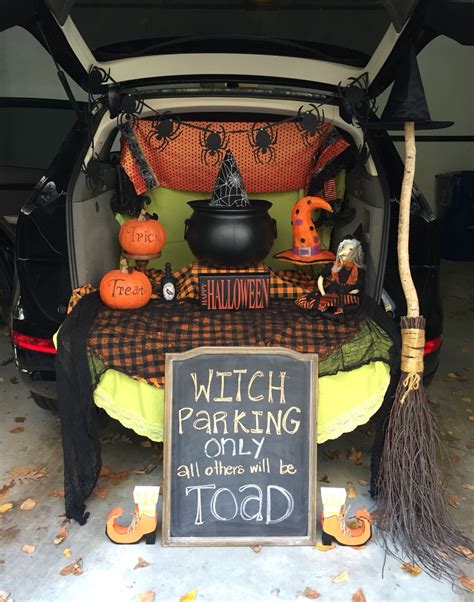 Classic car halloween decorations automobile show free. Witches hang out. Trunk or treat. | Trunk or treat ...