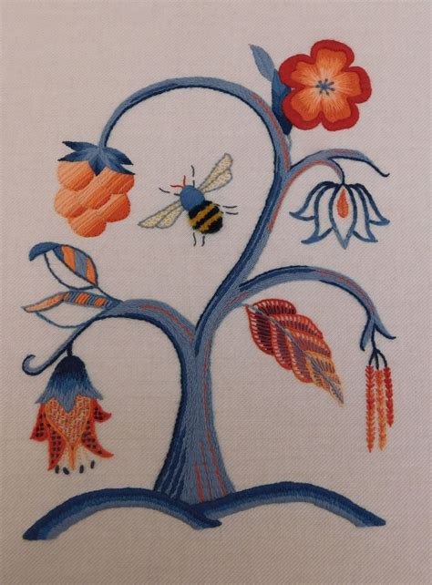 Jacobean Crewelwork By Certificate Student Lisa Skirrow Royal School