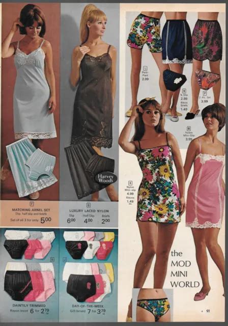 Pretty Ladies In Slips Vintage Catalog Lingerie Clipping 2499 Picclick