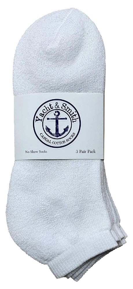 Wholesale Yacht Smith Men S Cotton White No Show Ankle Socks At