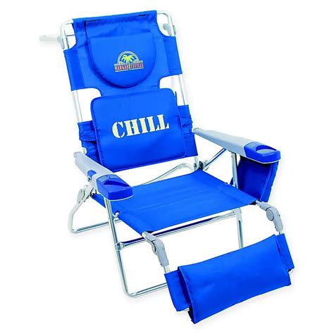 Margaritaville® Folding Lounger Beach Chair In Blue Bed Bath And Beyond